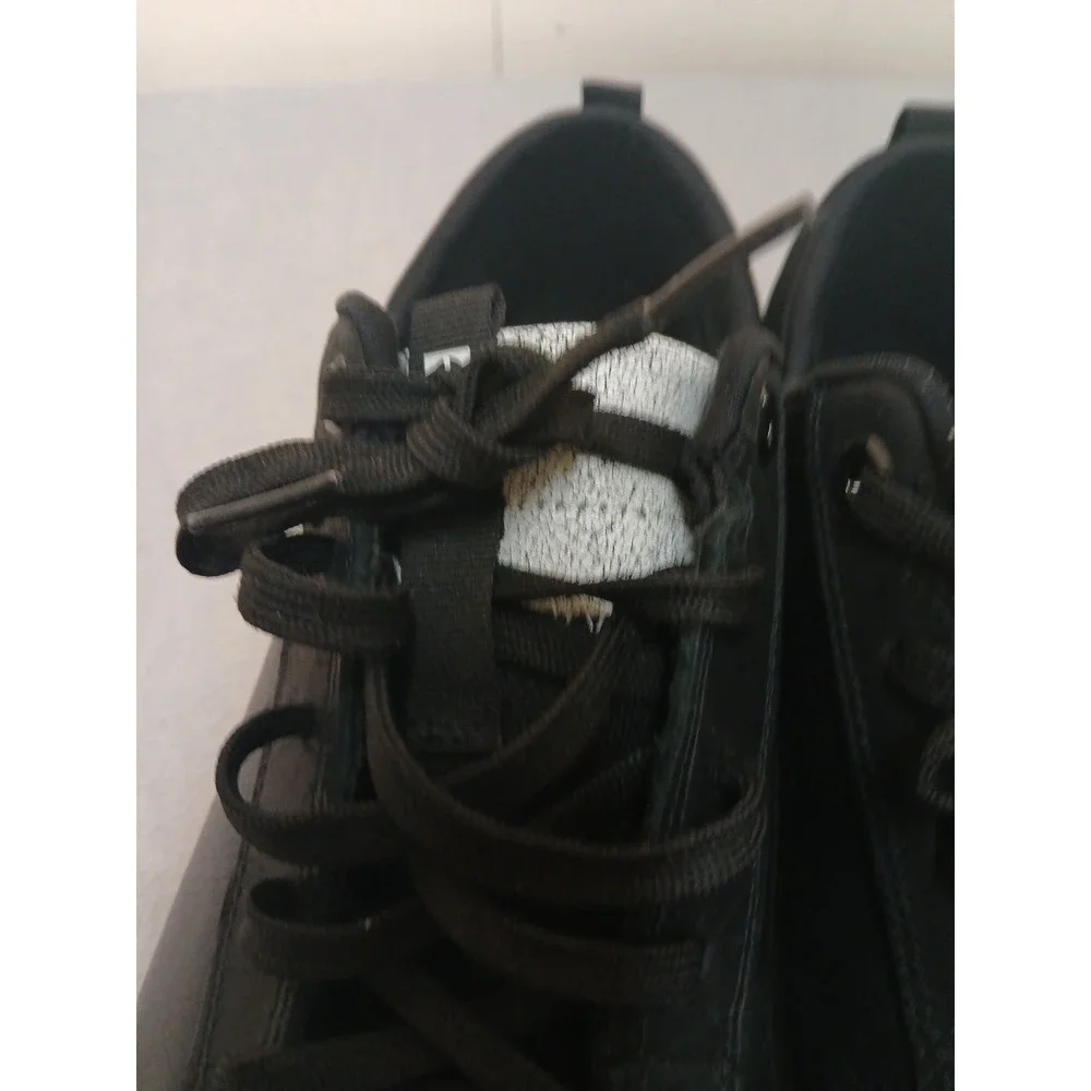 Caterpillar CAT Black White Mens Leather Casual Shoes Sneakers P724185 Mens 11